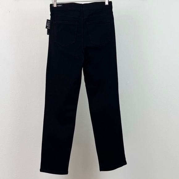NWT Liverpool Los Angeles Slim Chloe Slim Over Dye Black Stretch Pant SZ 22W - Picture 7 of 11